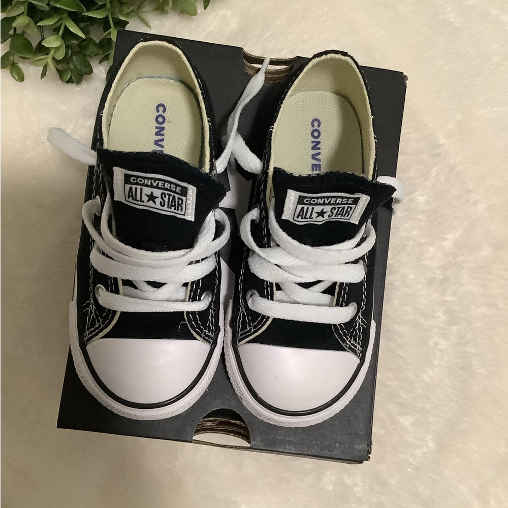Converse Kids Black and White Sneakers